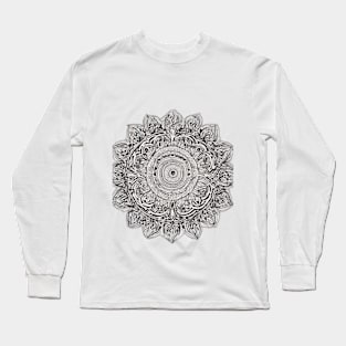 Ethereal Ink Mandala Art No. 770 Long Sleeve T-Shirt